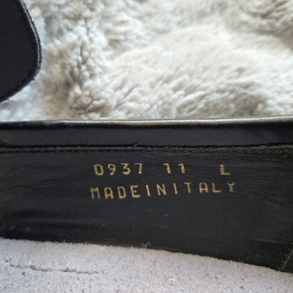 Harris Handmade Italian Black Leather Loafers Men's Size 11 - Picture 8 of 9